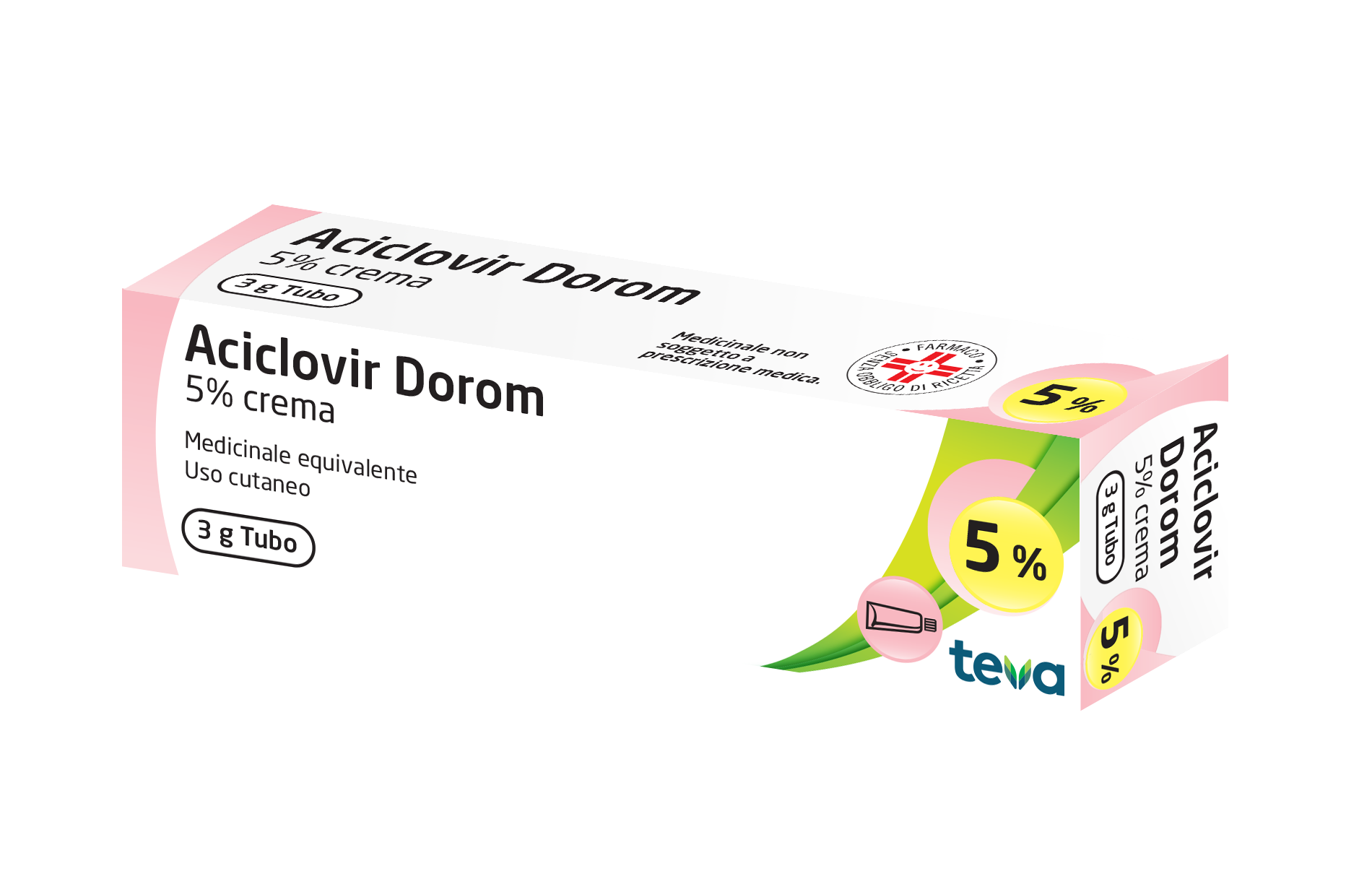 Aciclovir Dorom – Crema 3 g 5%