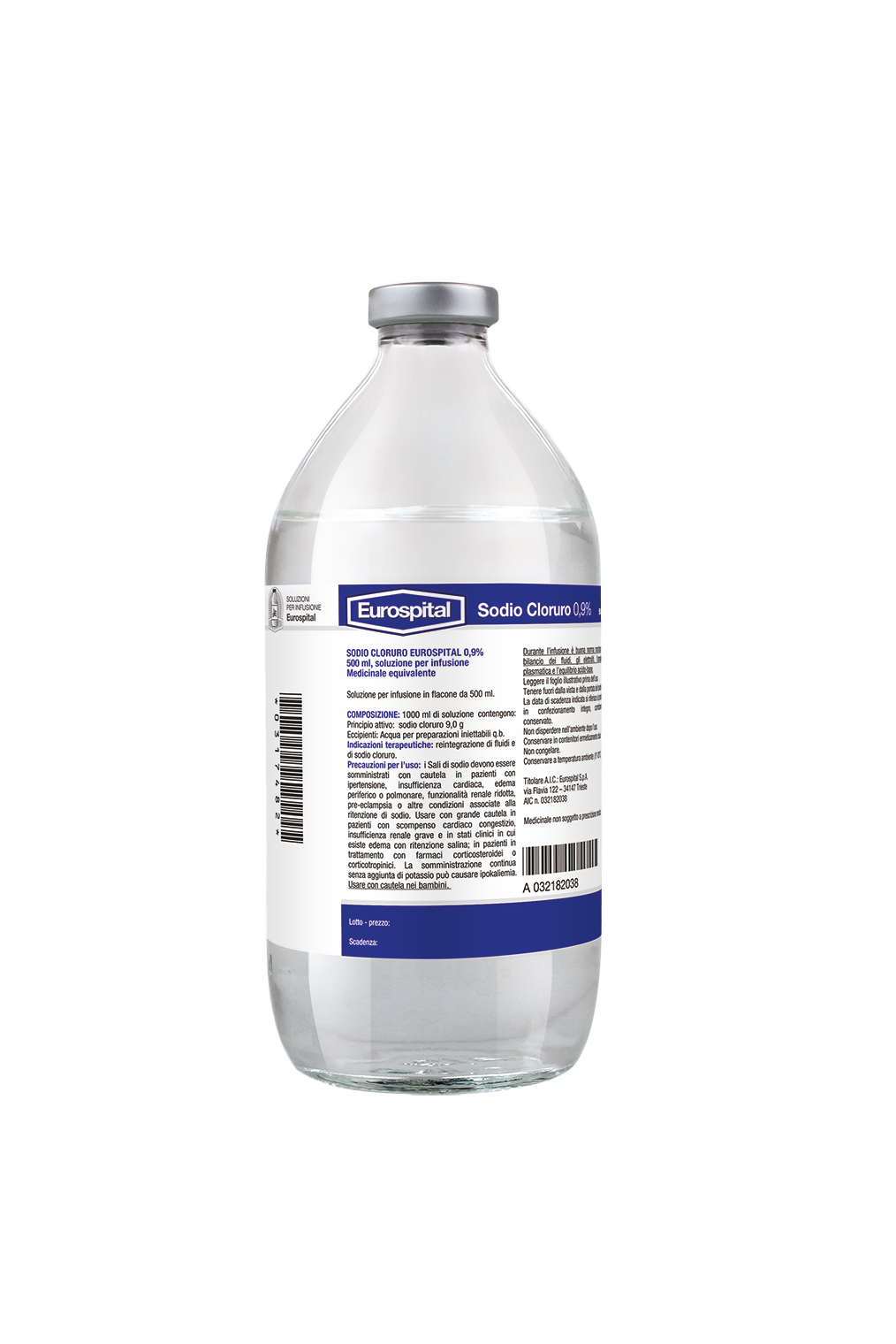 Sodio Cloruro Euros – 0,9% 250 ml
