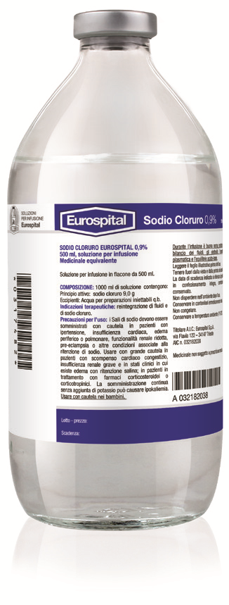 Sodio Cloruro Euros – 0,9% 500 ml