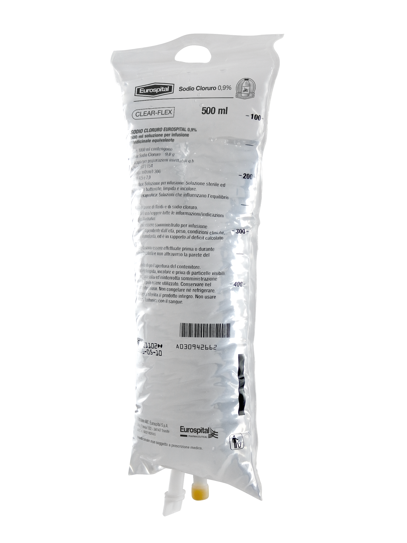 Sodio Cloruro Euros – 0,9% 500 ml