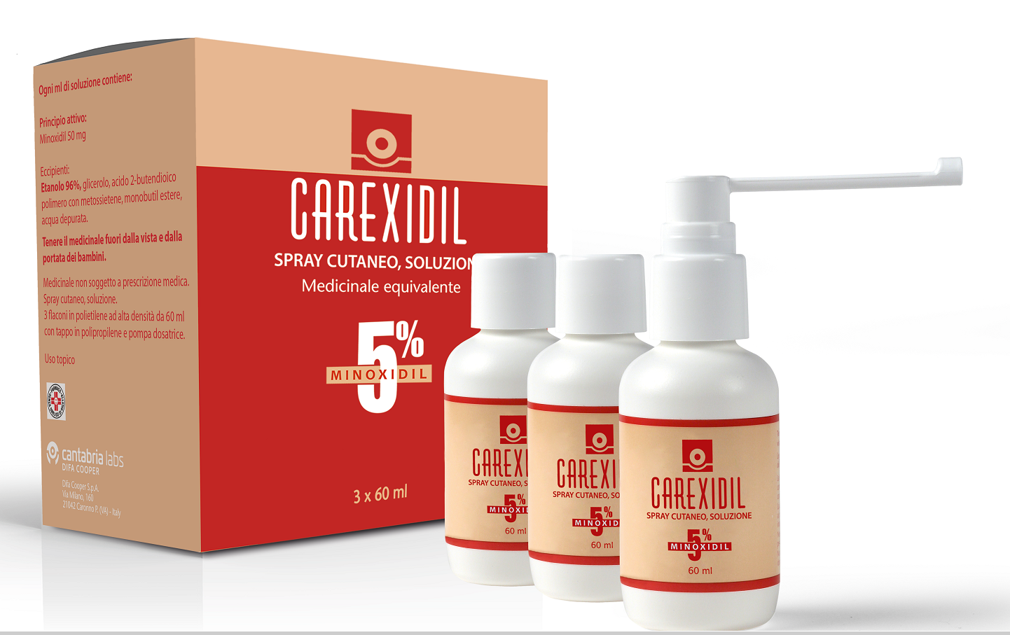 Carexidil – 3FL Soluz Cut 60 ml 5%