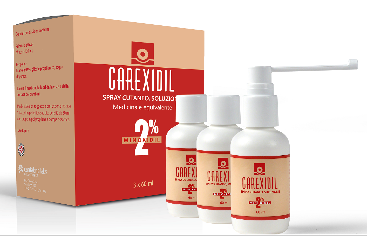 Carexidil – 3FL Soluz Cut 60 ml 2%