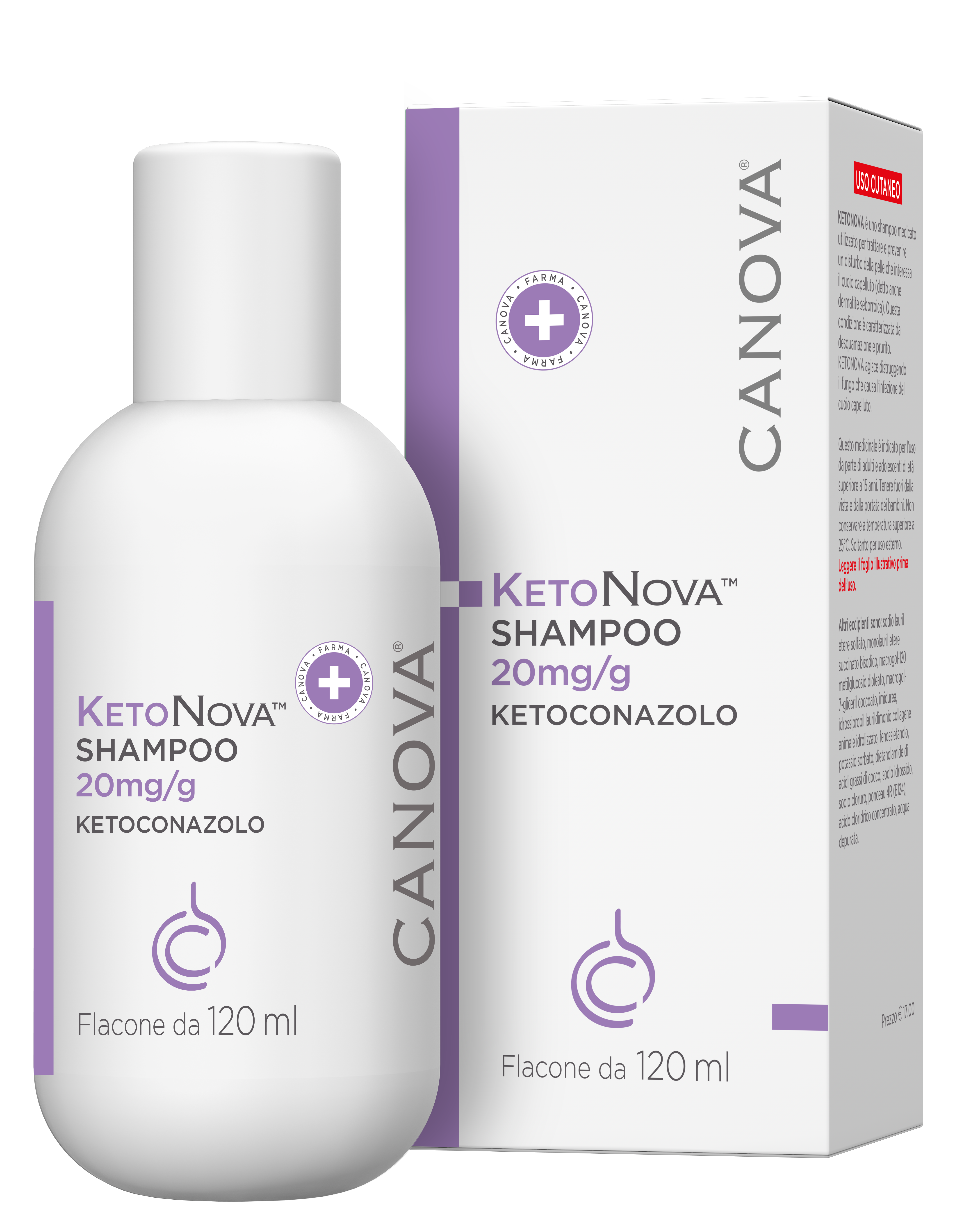 Ketonova – Shampoo 120 ml 20 mg/g