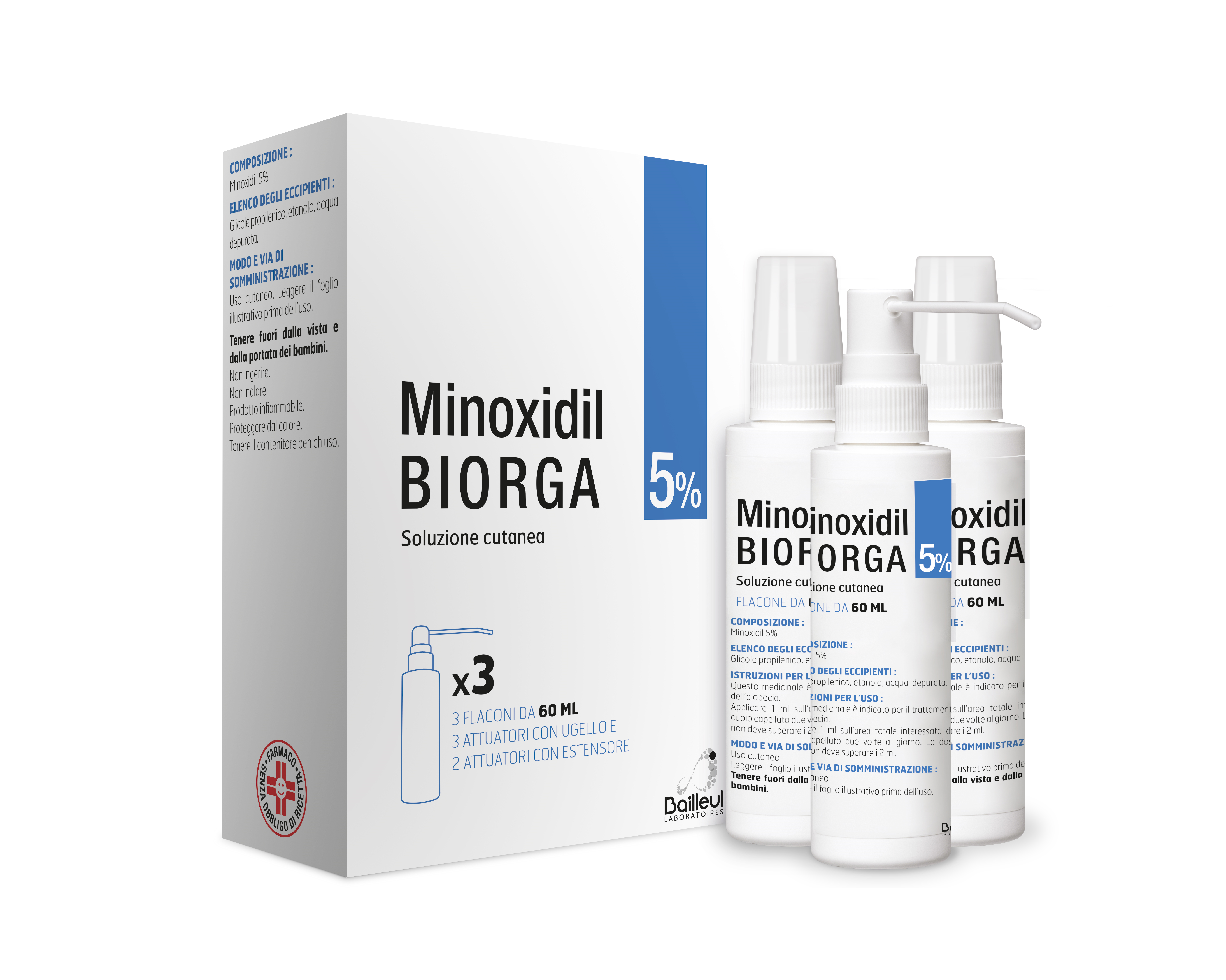 Minoxidil Biorga – Sol Cut 3FL5%