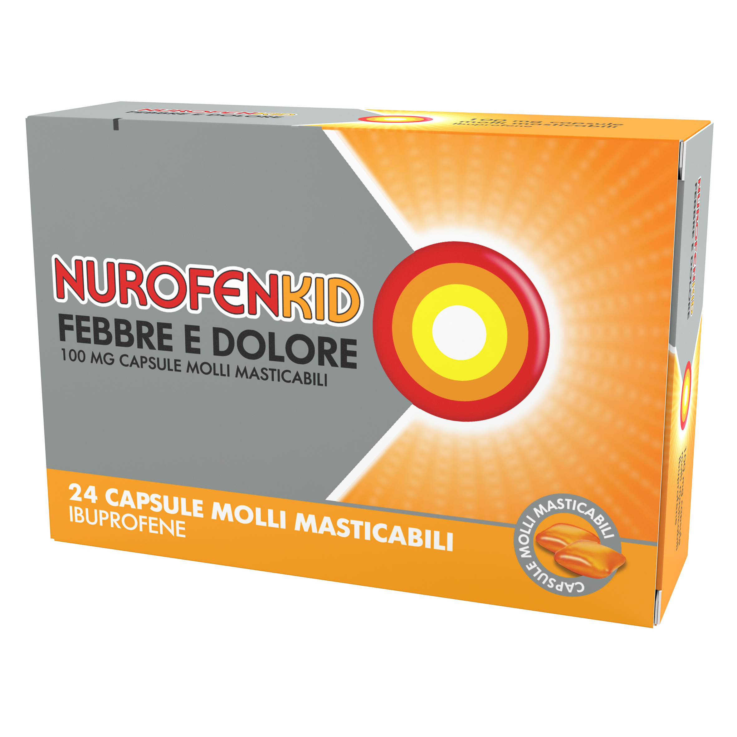 Nurofenkid Febbre D – 24 capsule 100 mg