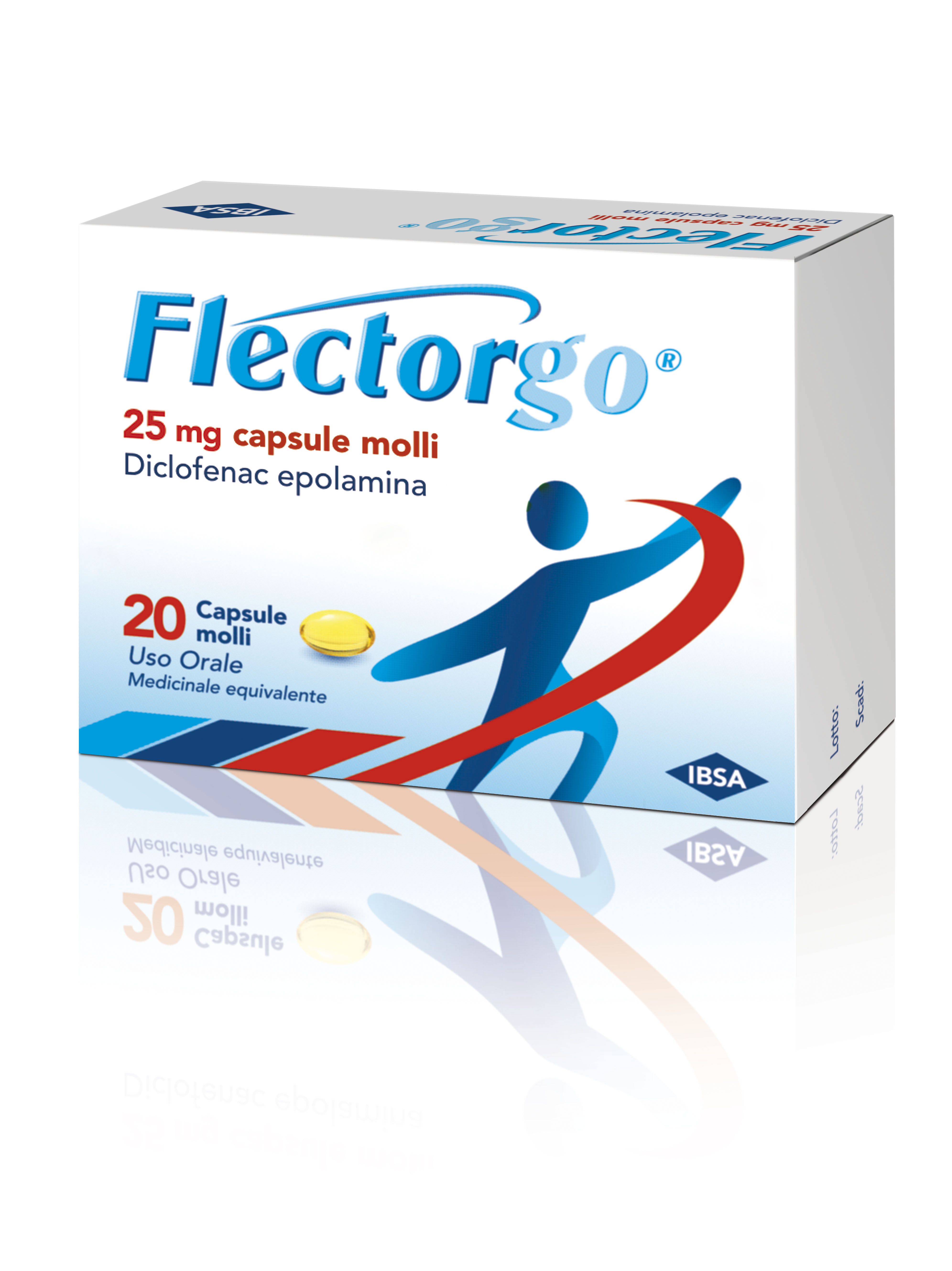 FLECTORGO*20CPS MOLLI 25MG