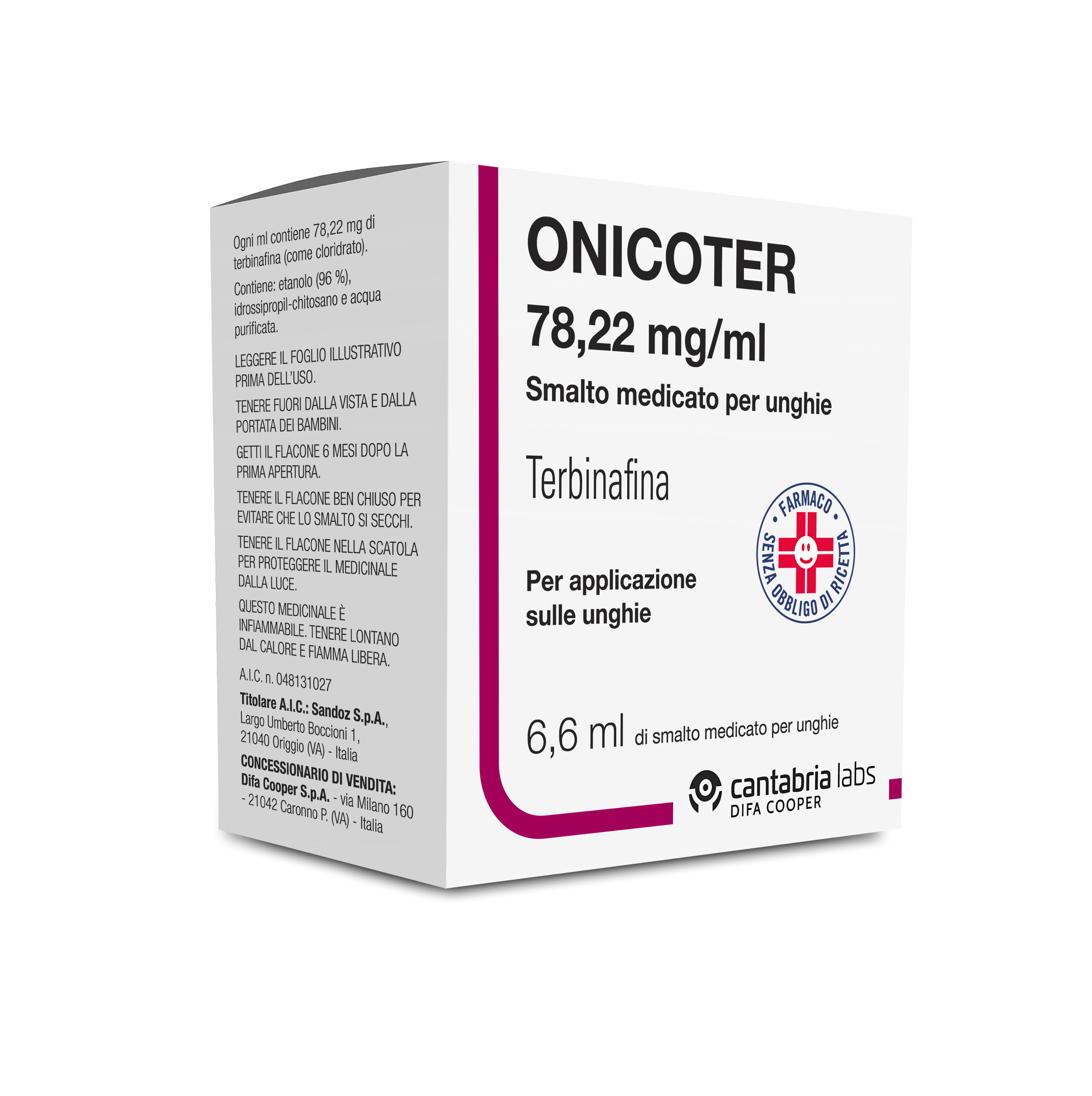 Onicoter – Smalto Med 1FL 6,6 ml