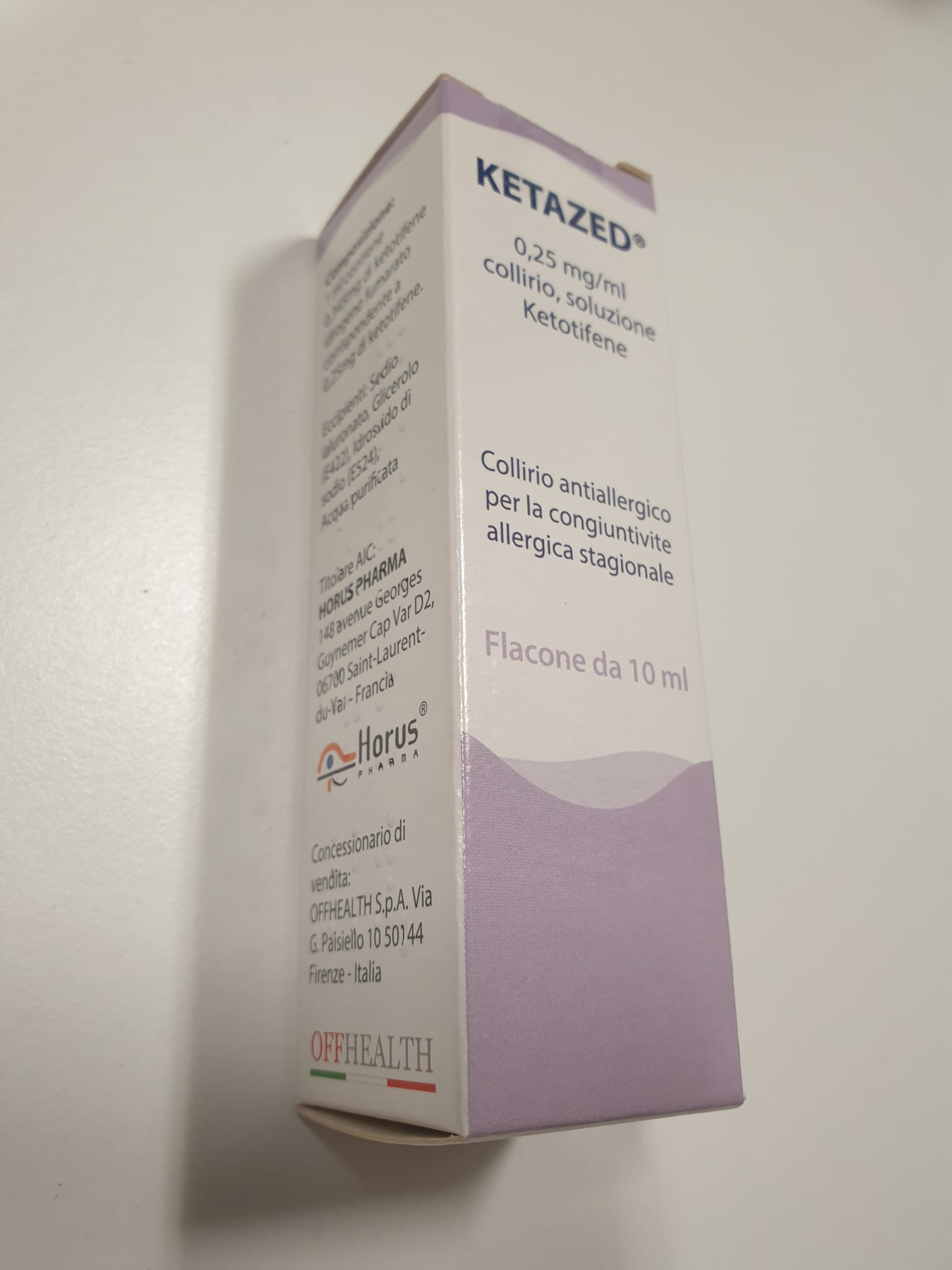 Ketazed – Coll FL 10 ml 0,25 mg/ml