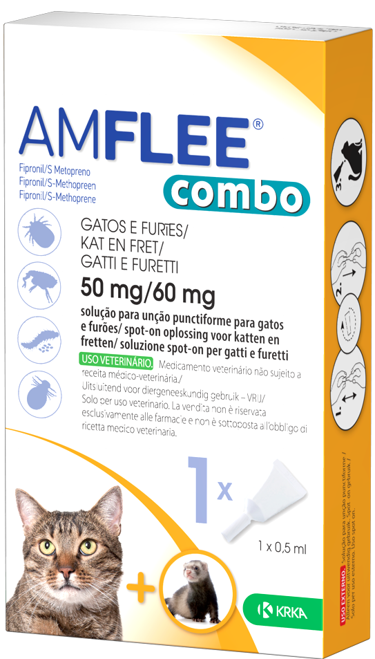 Amflee Combo Per Gatti E Furetti 1 pip 50 mg+60 mg