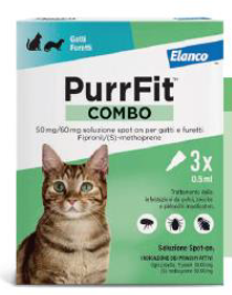 Purrfit Combo Spot-on per Gatti e Furetti 3 Pipette