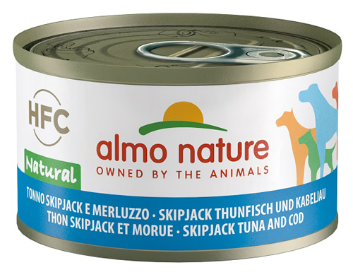 Almo Dog HFC 95 GR Tonno Skip Jack e Merluzzo