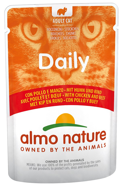 Almo Cat Daily 70 GR Pollo e Manzo BST