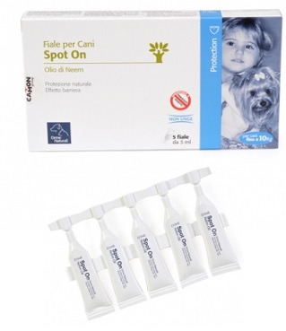 Protection Spot On Cane Fino a 10 kg 5 FL 3 ml