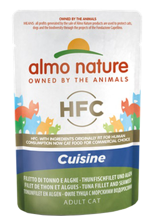 Almo Cat HFC Jelly 55 GR Filetto di Ton No e Alghe BST