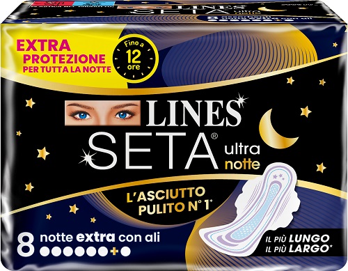 Lines Seta Ultra Notte 8 pezzi